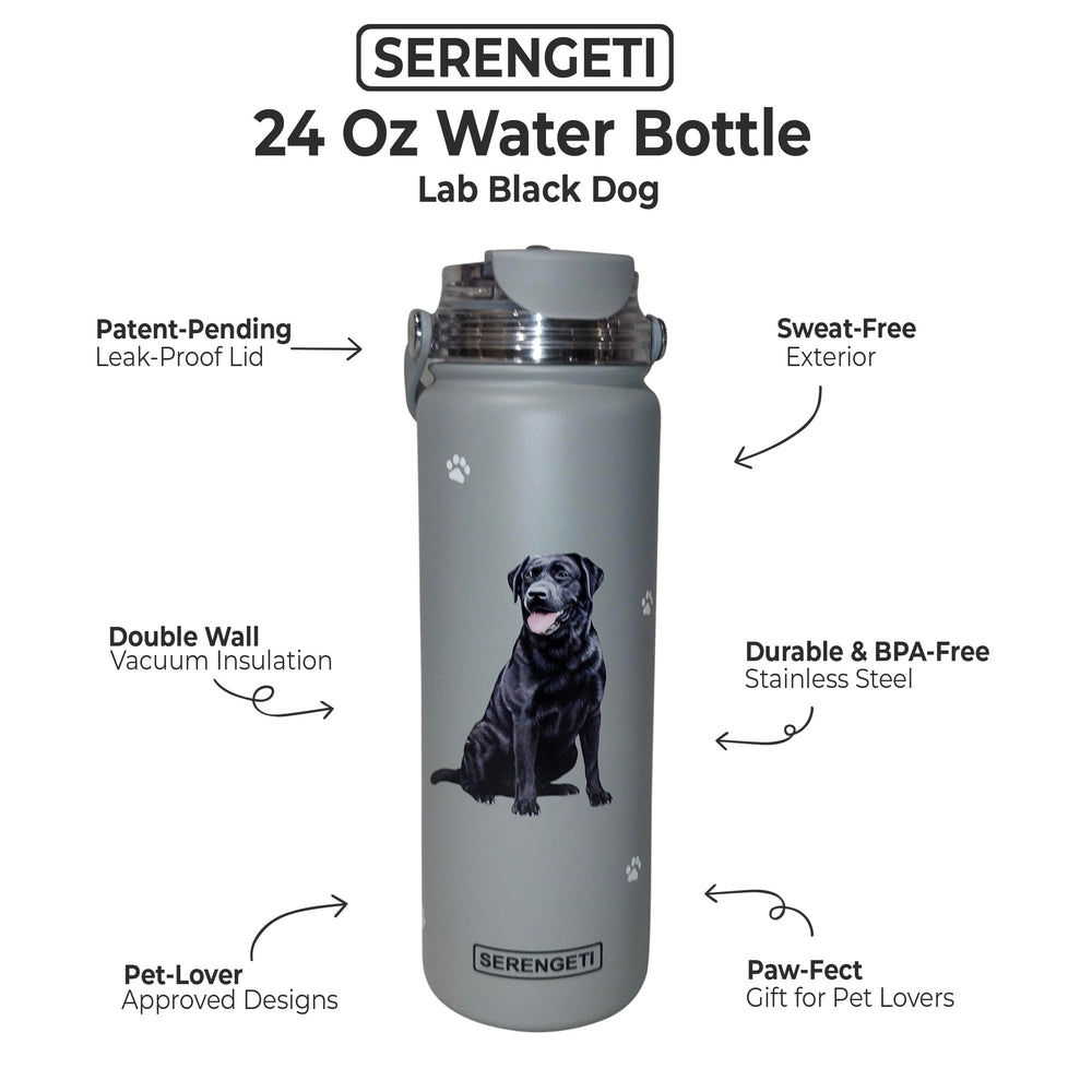 Es Pets Serengeti spill-proof lid with straw for easy sipping on hikes.