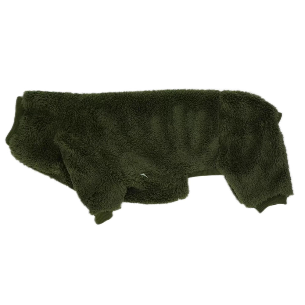 ESCCBOO dachshund jumpsuit close-up shows stretchy cuffs for easy dressing