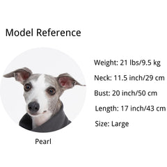 ESCCBOO Italian Greyhound sweater red side view highlighting lightweight insulation