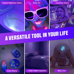 ESCO LITE UV Flashlight helps locate bed bug evidence in dark areas.