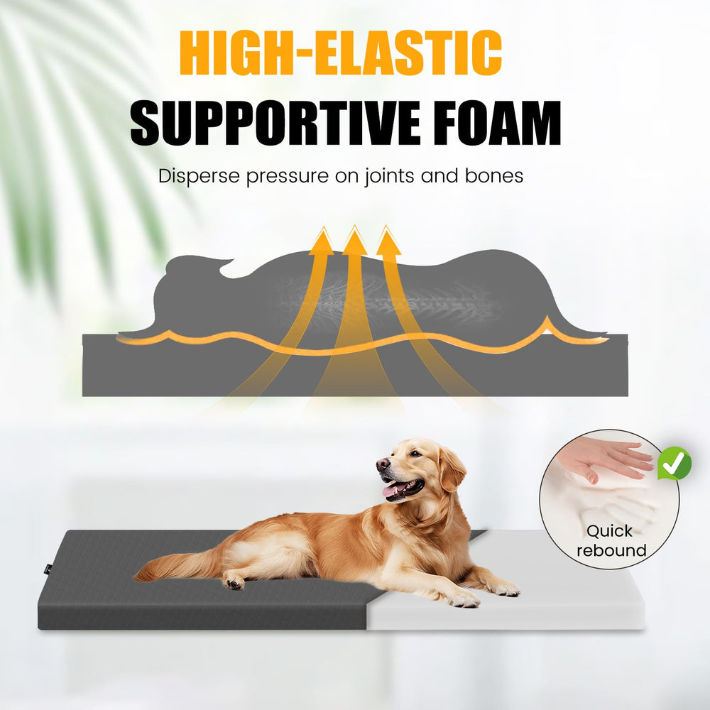 ESCRODOI Dog Car Bed backseat extender in use