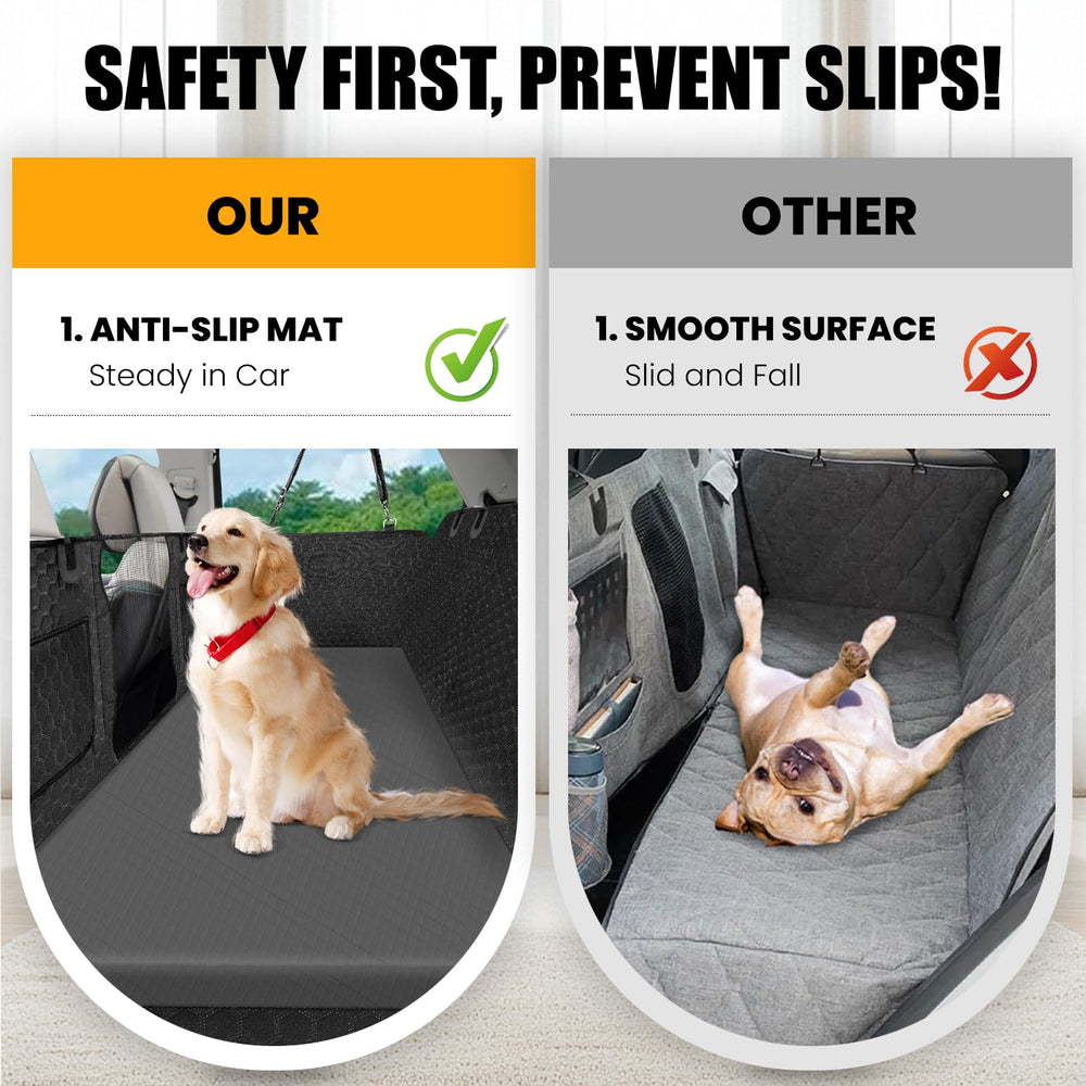 ESCRODOI Dog Car Bed removable cover being removed