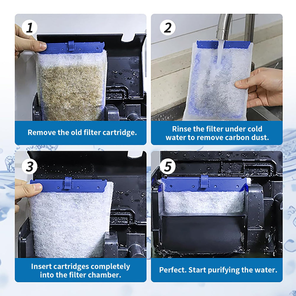 Esctabalt recommends 2–4 week replacement to maintain filtration performance.