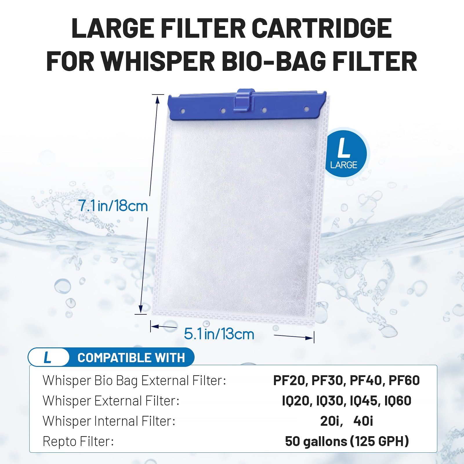 Esctabalt triple-filtration media captures debris for clearer water in aquariums.