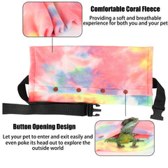 Esmorah lizard leash with wings harness for stylish outdoor walks.