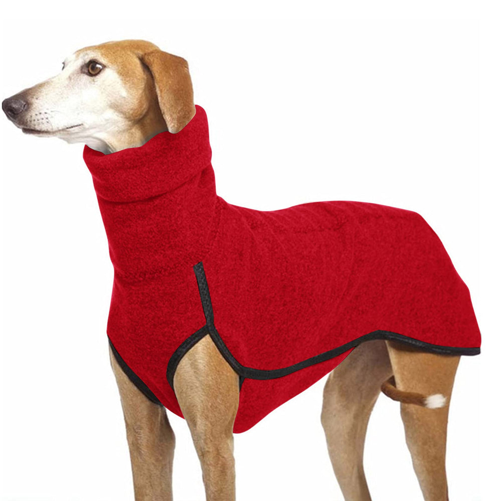 Esobo fleece dog coat front view shows warm daily-walk comfort