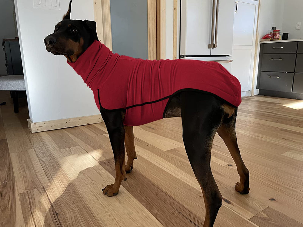 Esobo fleece dog coat size chart helps find your dog's perfect fit