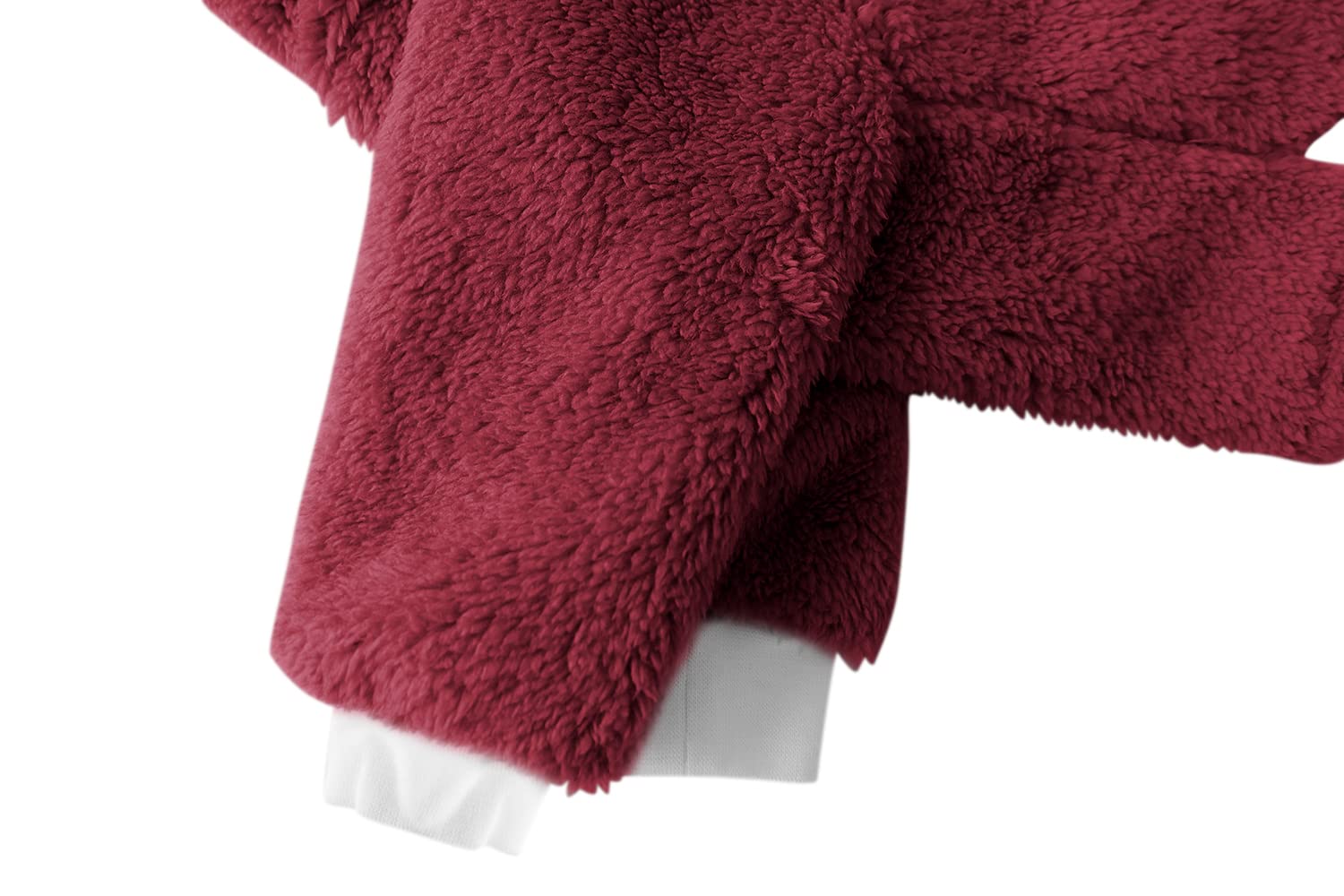 Esobo coat neck-close shows easy-on, easy-off design for busy owners