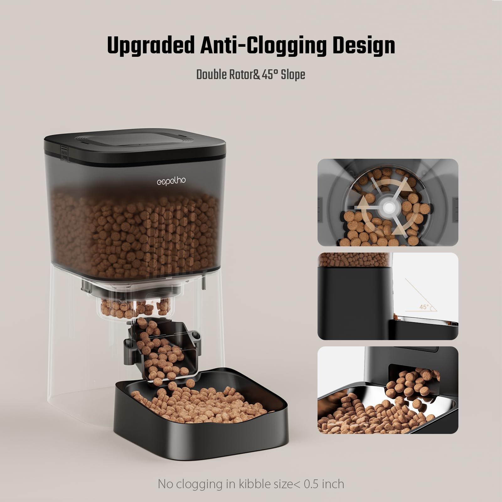 Espelho portion-control helps maintain balanced pet portions