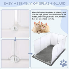 Essenhome extra-large enclosure demonstrates spacious interior for larger litter boxes.