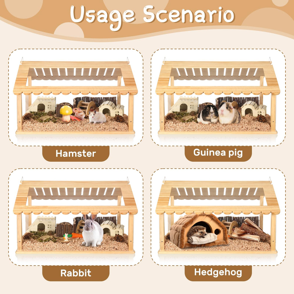 Essenhome long-lasting materials ensure a sturdy, lasting small-pet habitat