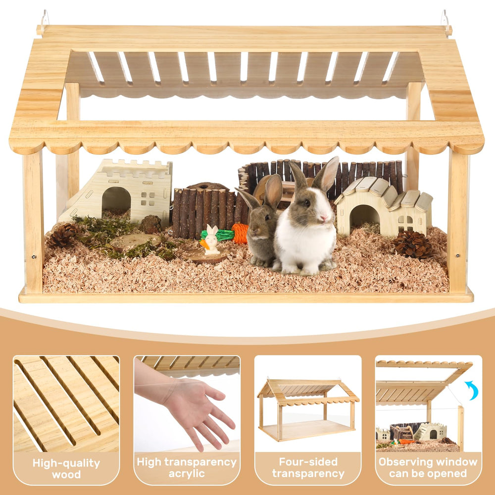 Essenhome two-hamster-houses inside demonstrates versatile hideouts for cozy habitats