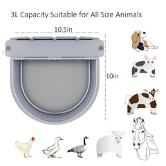 Essilnn self-filling water trough demonstrates effortless animal hydration