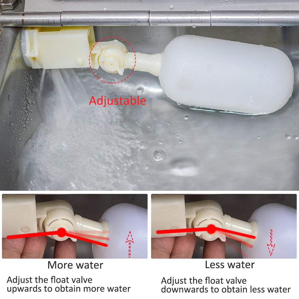 Essilnn water-float-valve-assembly ensures consistent water levels for livestock