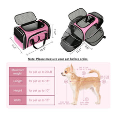 ESTARER car-seat security with belt attachment keeps pets safe on drives.