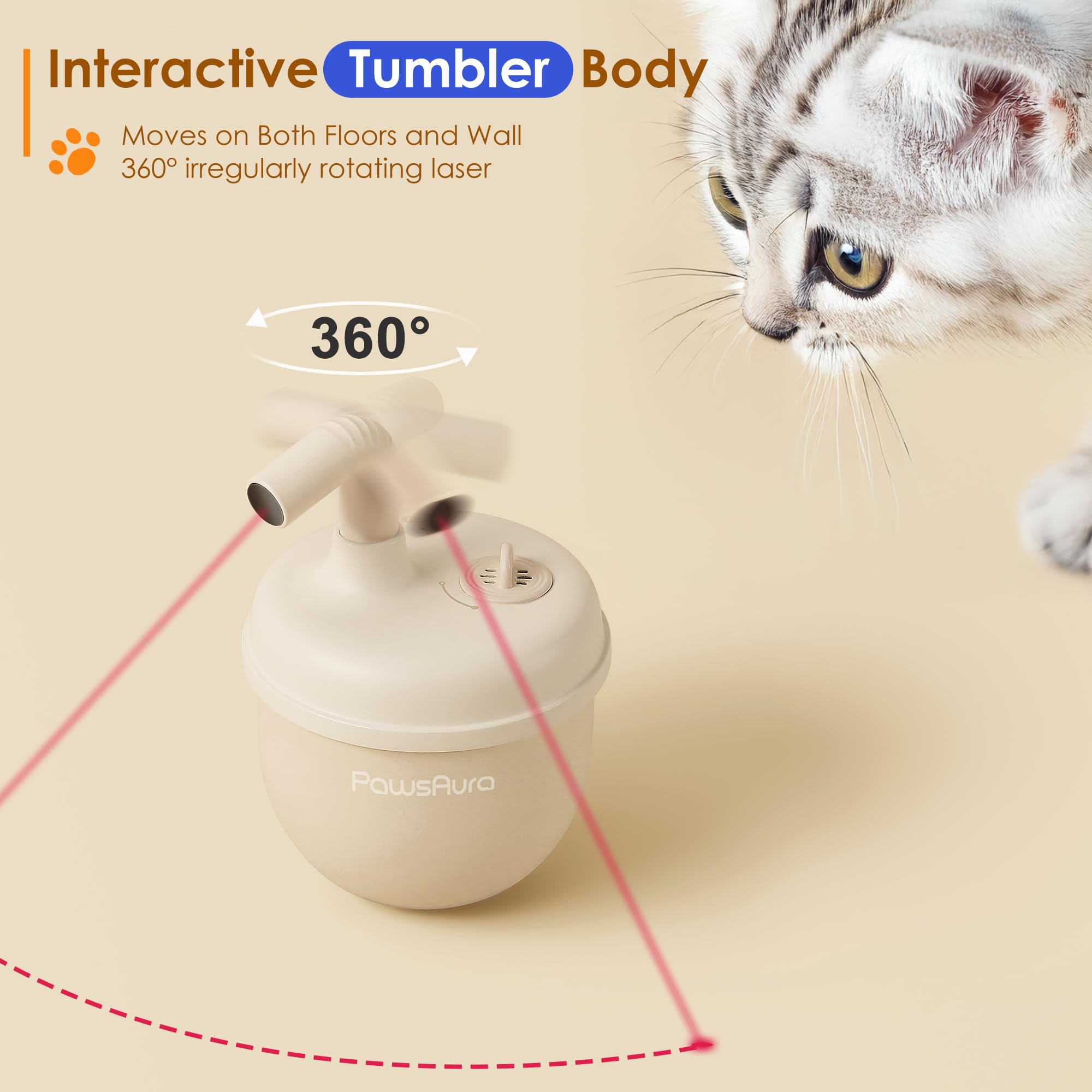 estbicn 360-degree spin action demonstrates prey-like movement and exercise