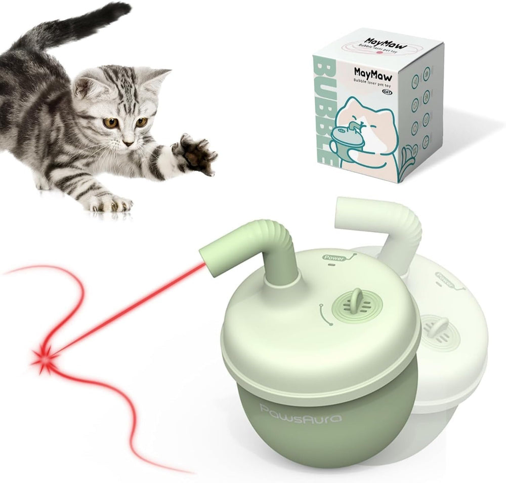 estbicn automatic laser cat toy front view shows engaging 360° spin for active play
