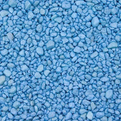 Estes Spectrastone light blue gravel bag closeup for safe freshwater use.