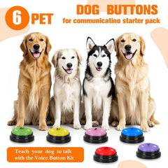 ESYELEC dog-buttons-press-record-function demonstrates simple prompts for pets.