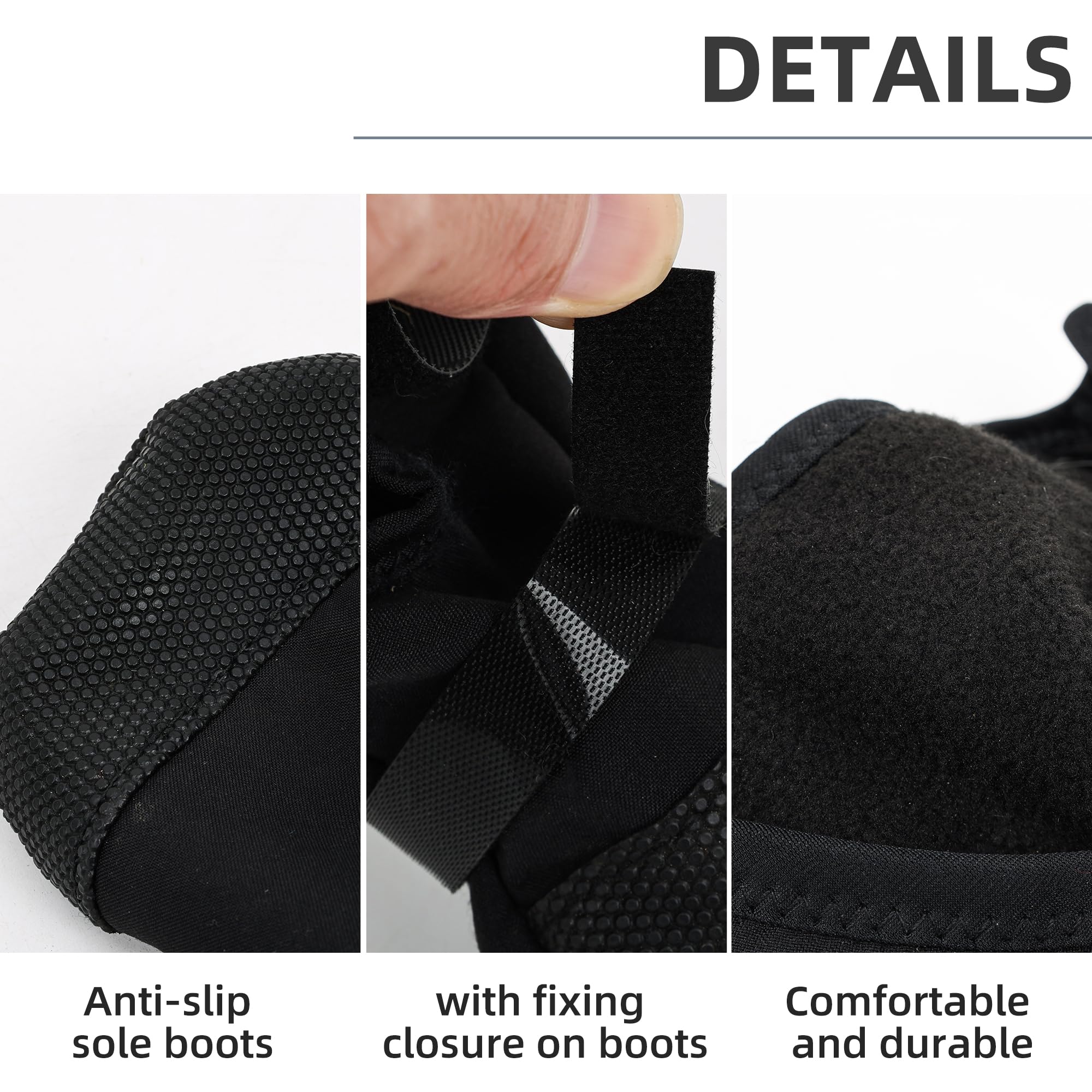ETIAL dog paw boot with adjustable strap demonstrates secure, comfortable fit
