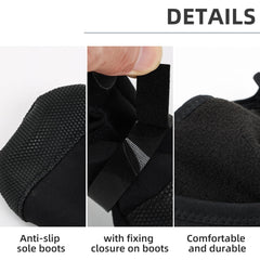 ETIAL dog paw boot with adjustable strap demonstrates secure, comfortable fit