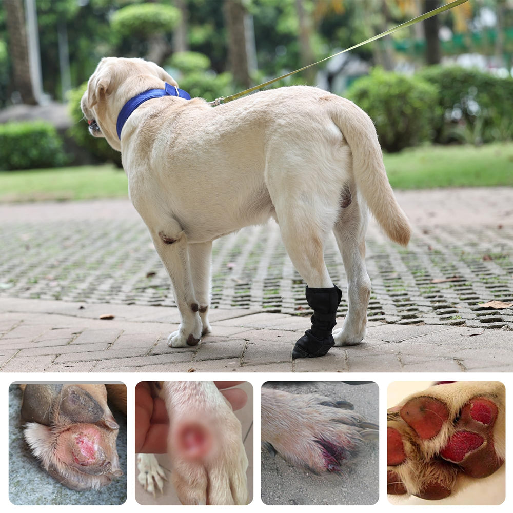 ETIAL Dog Paw Wound Recovery Boot sizing guide helps find secure fit.