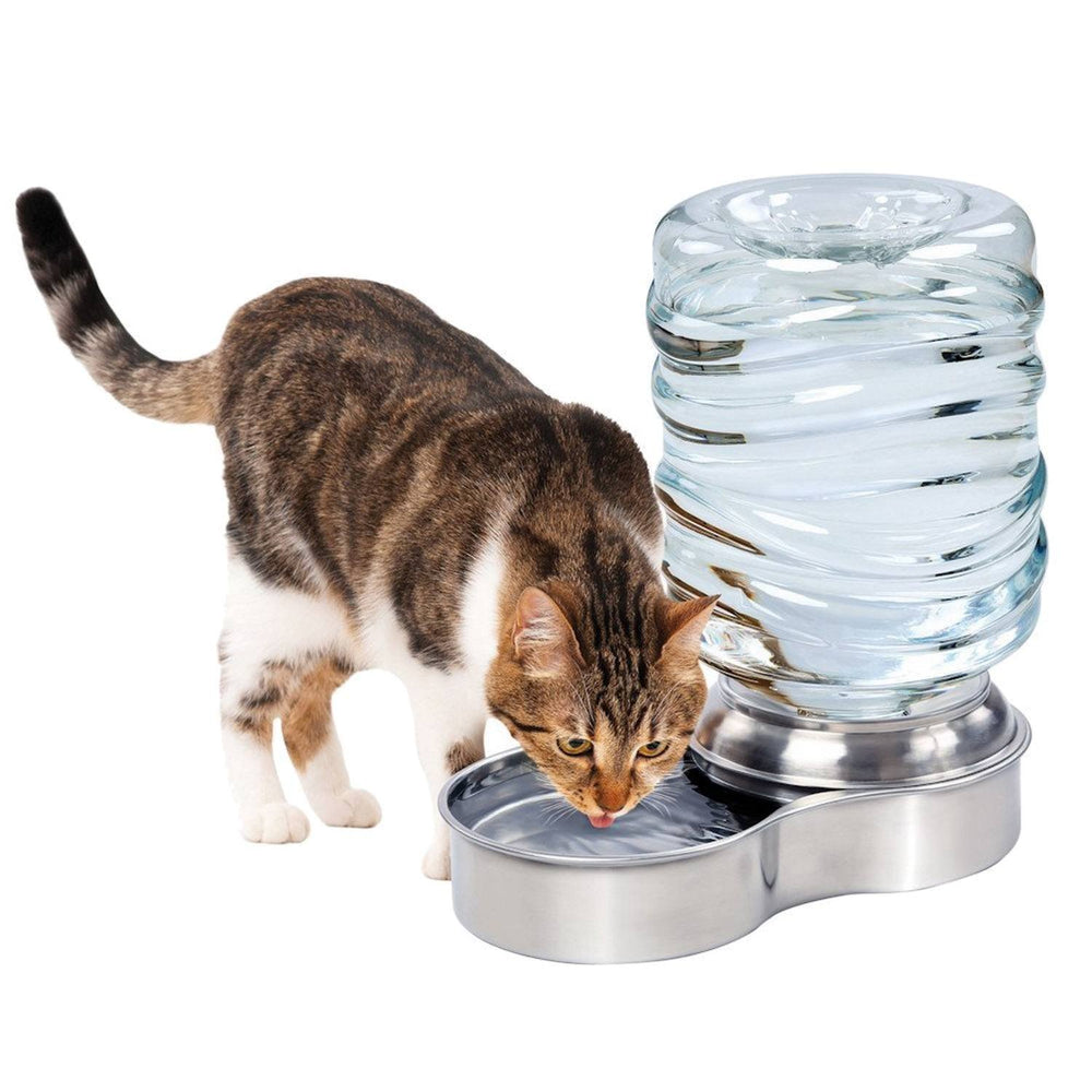 Etna stainless steel water fountain bowl—3L capacity for constant pet hydration.