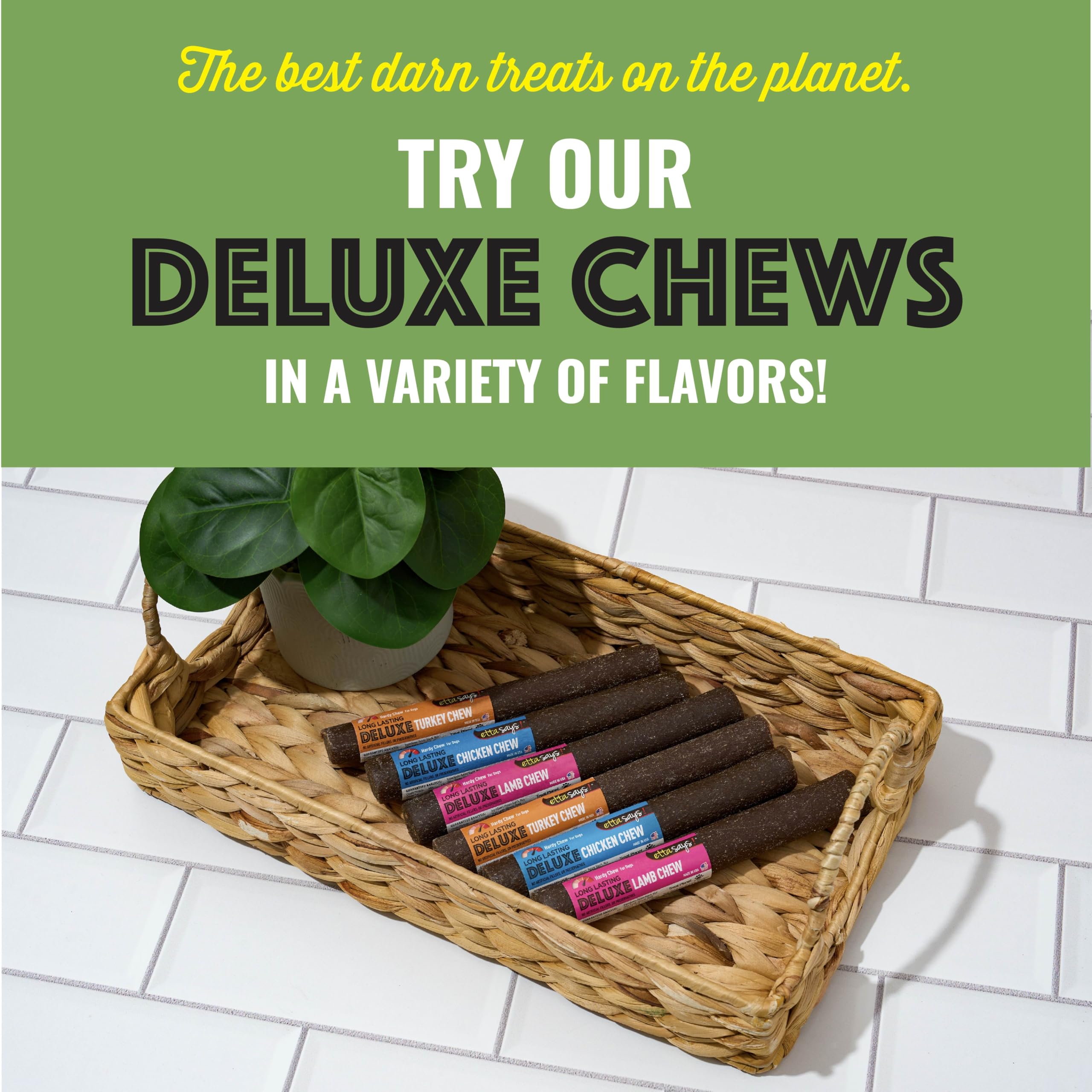 etta says! deluxe crunchy dog chews reward-chew — ideal for training and positive reinforcement.