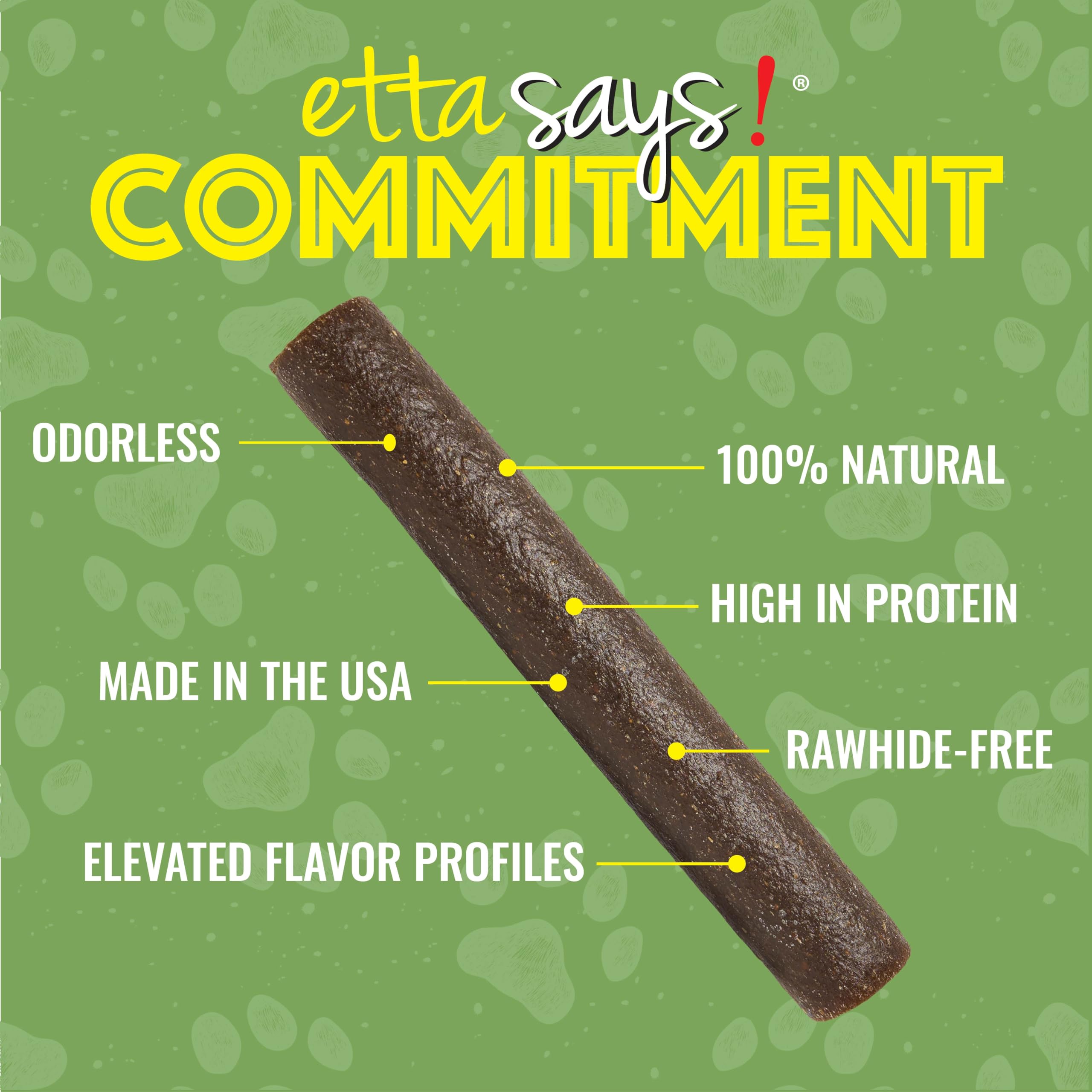 etta says! deluxe crunchy dog chews flavor-collection — assorted flavors for daily variety.