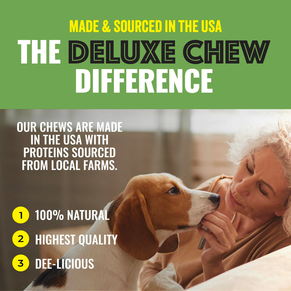 etta says! deluxe crunchy dog chews close-up texture — crunchy bite for satisfying chewing sessions.