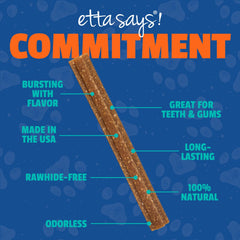 etta says! Flavor Fusion individually wrapped sticks stay fresh for pets.