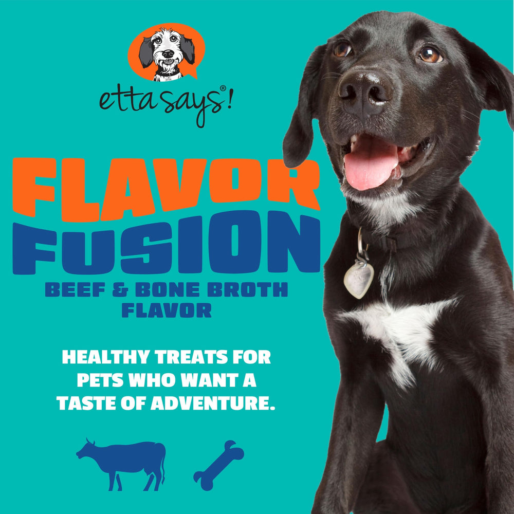 etta says! Flavor Fusion star-shaped chew highlights beef flavor and bite size.