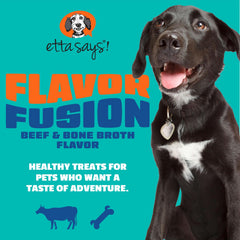 etta says! Flavor Fusion star-shaped chew highlights beef flavor and bite size.