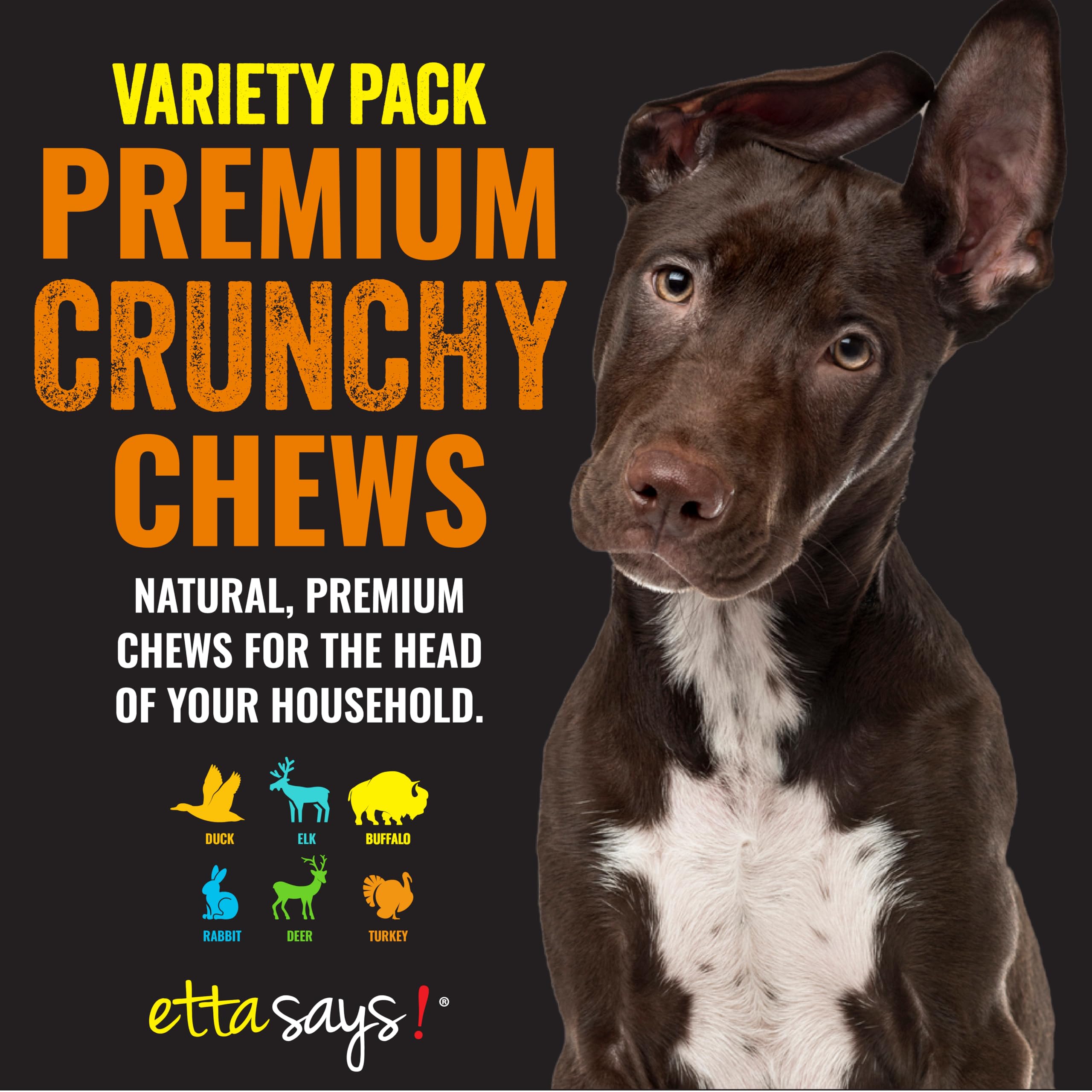 Etta Says rabbit-flavor crunchy chew with protein blend for easy digestion