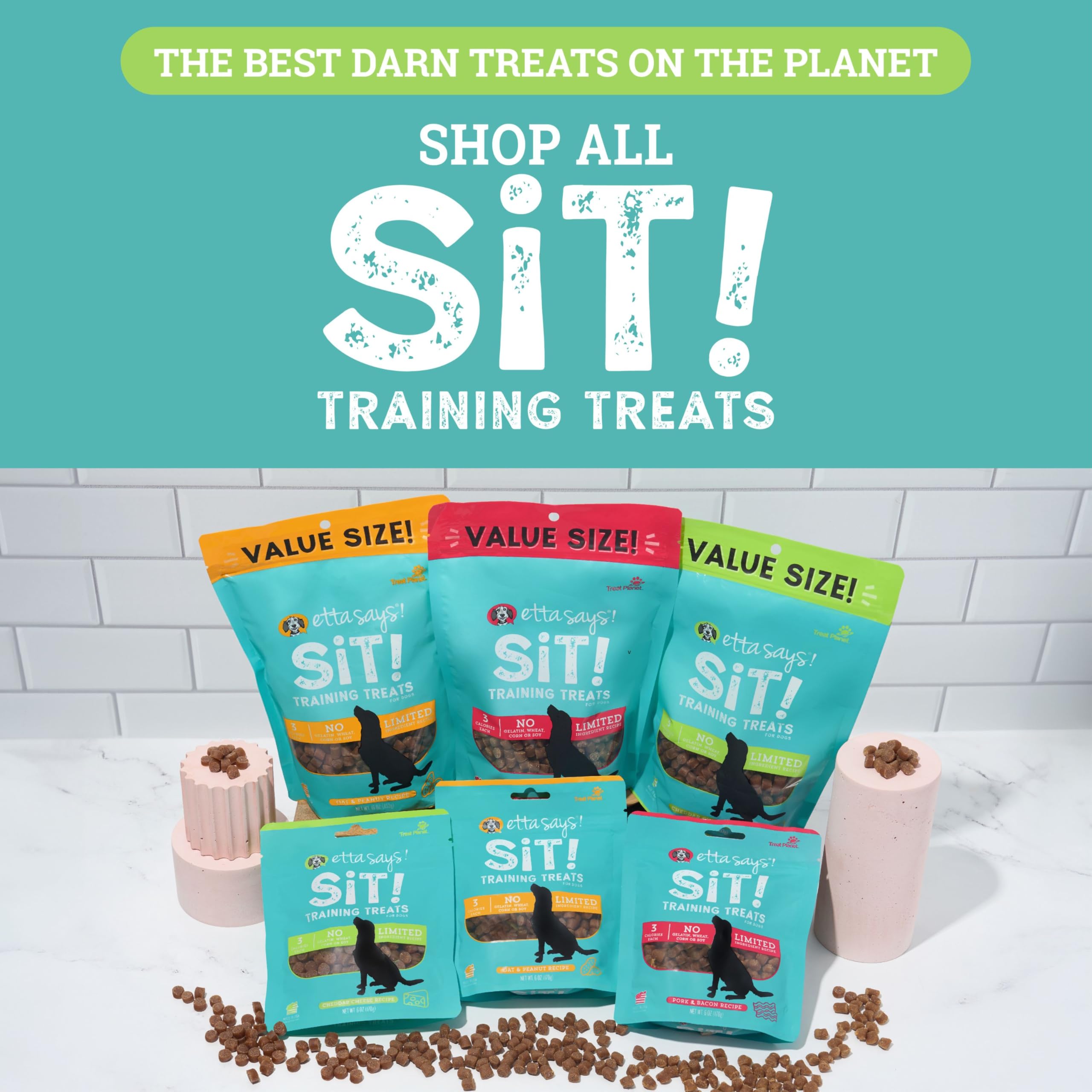 etta says! Training Treats portable bag ready for rewards on the go.