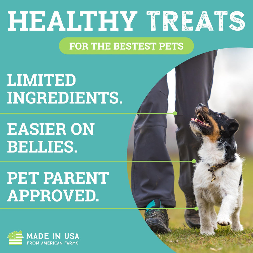 etta says! Training Treats gentle formula suited for dogs with sensitive stomachs.