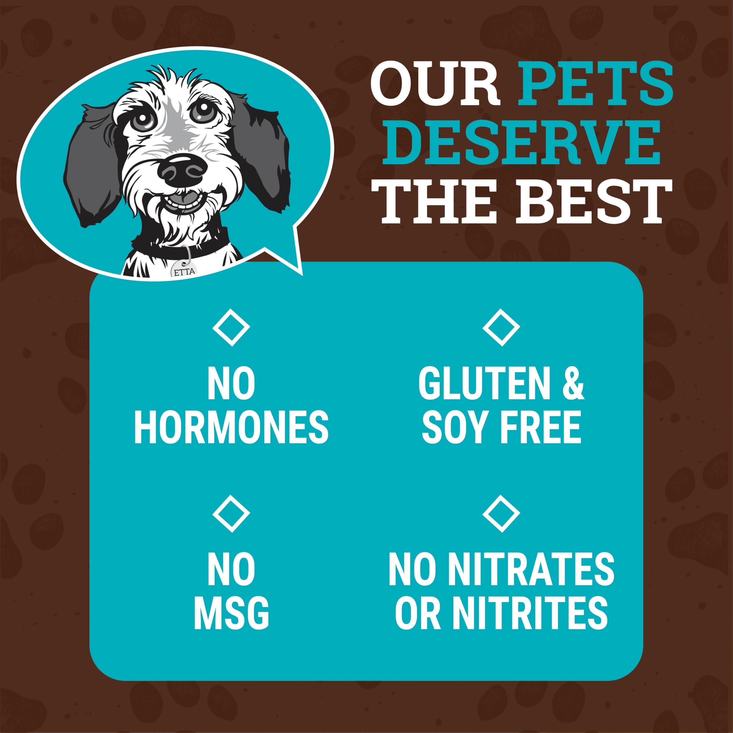 etta says! Yumm Sticks human-grade facility badge signals quality