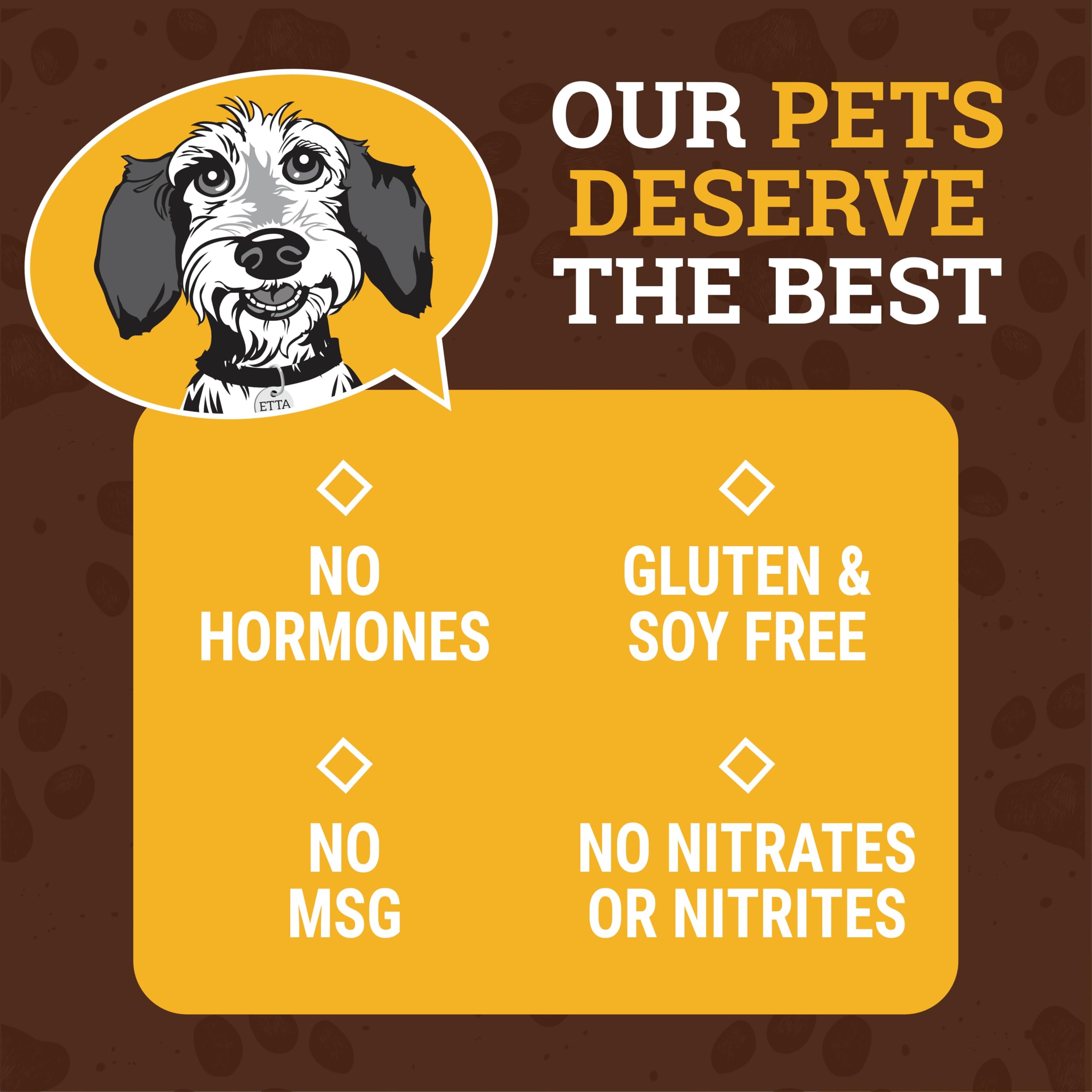 etta says! Yumm Sticks human-grade facility badge signals high standards.
