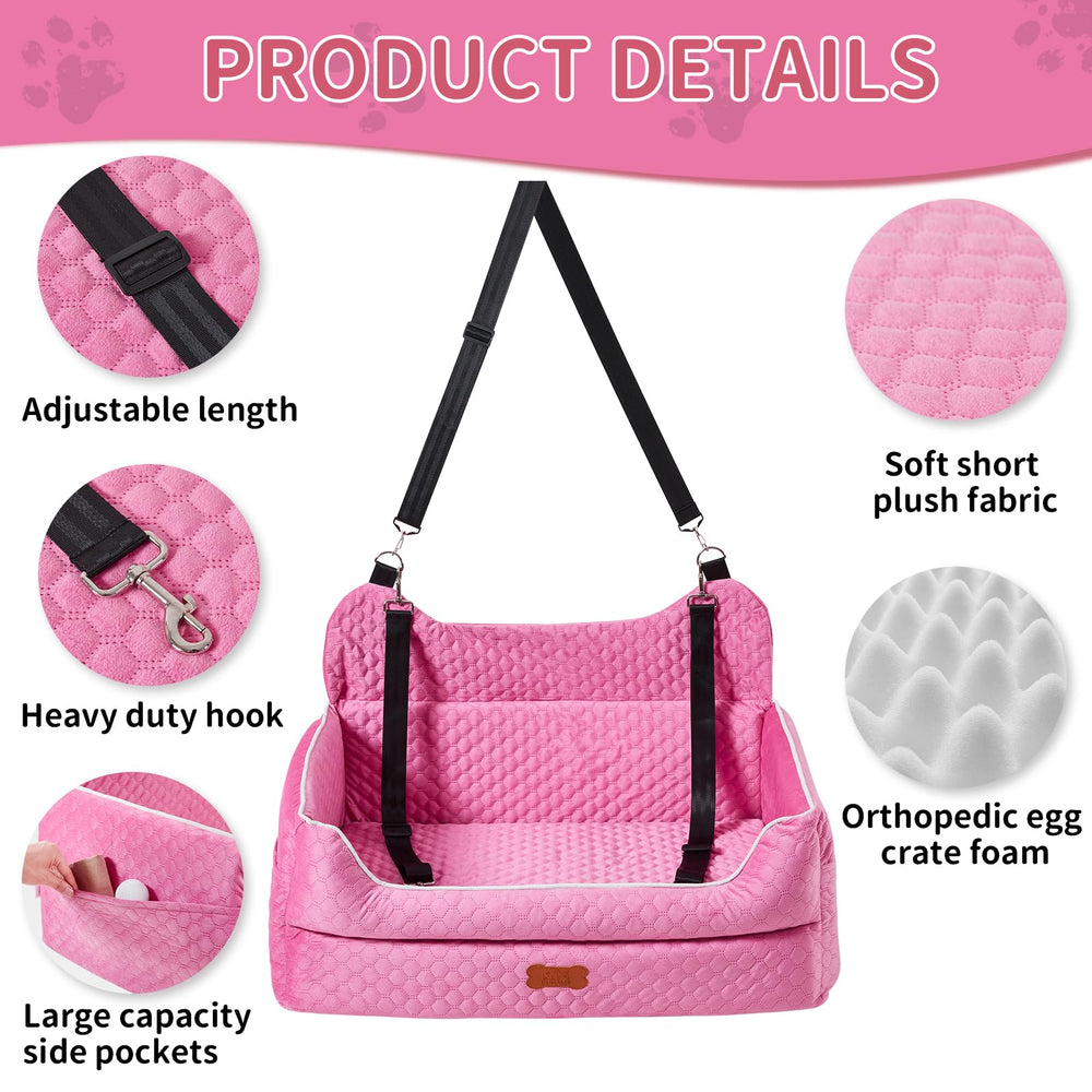 EUHAMS removable cover shows washable pink fabric for easy cleaning.