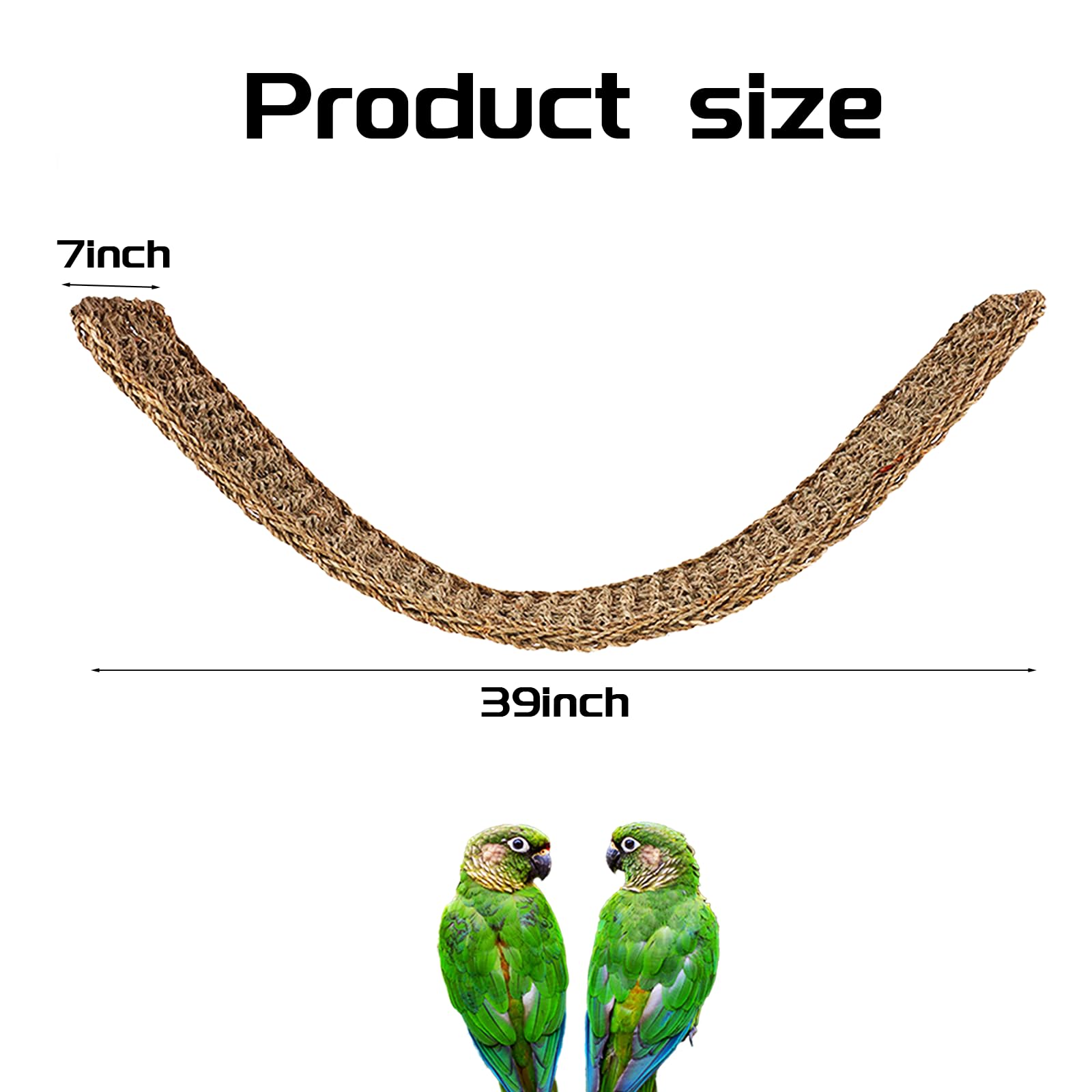 EUDORALIFE 2pack seagrass mats display versatile setup options for pets.