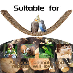 EUDORALIFE seagrass mat closeup highlights bite resistance for durable cage toys.