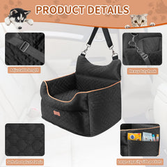 EUHAMS egg-crate memory foam supports joints and cushions your pet during travel.