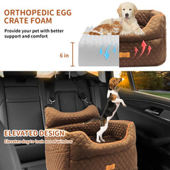 EUHAMS dog car seat front-seat installation for safe travel with pets