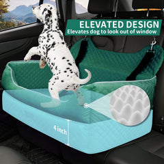 EUHAMS booster seat securely installed on back seat for safe rides