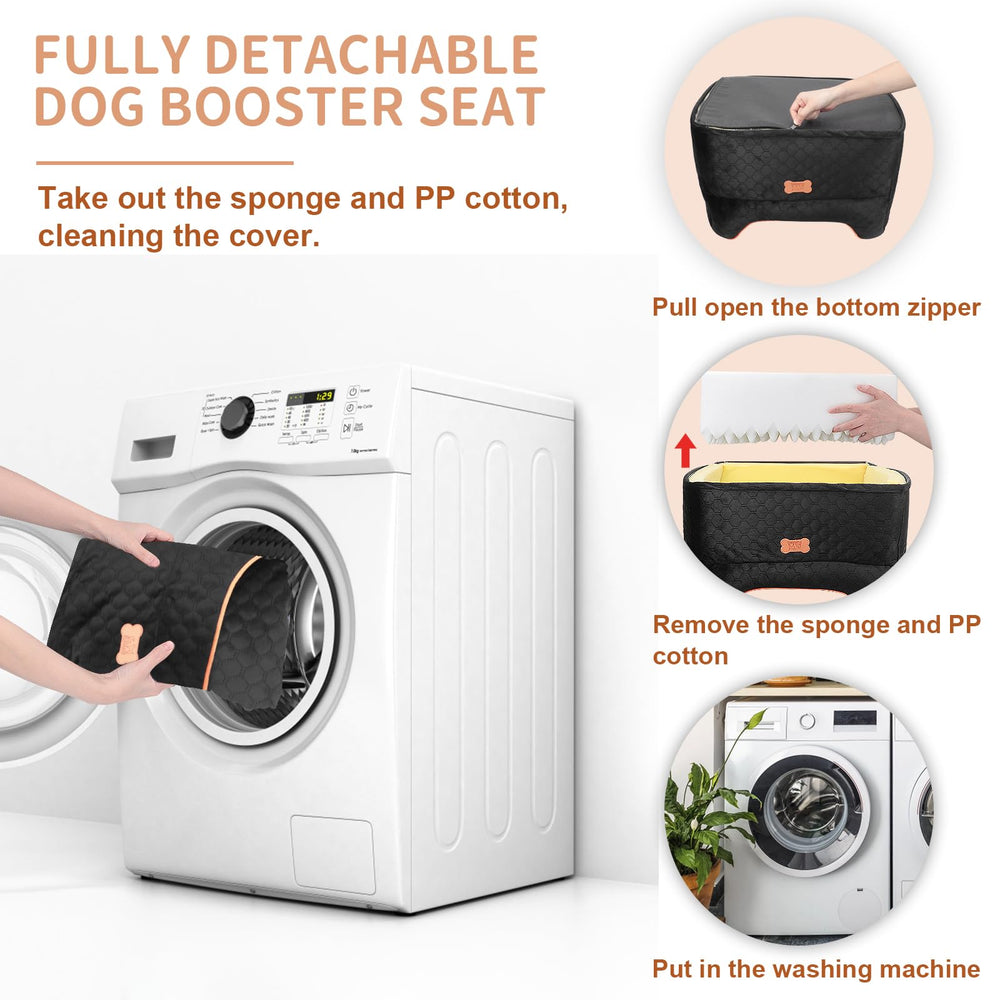 EUHAMS removable washable cover makes cleanup quick after messy trips.