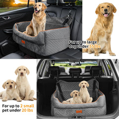 EUHAMS dog car seat safety leash keeps your pup safely secured on the road.