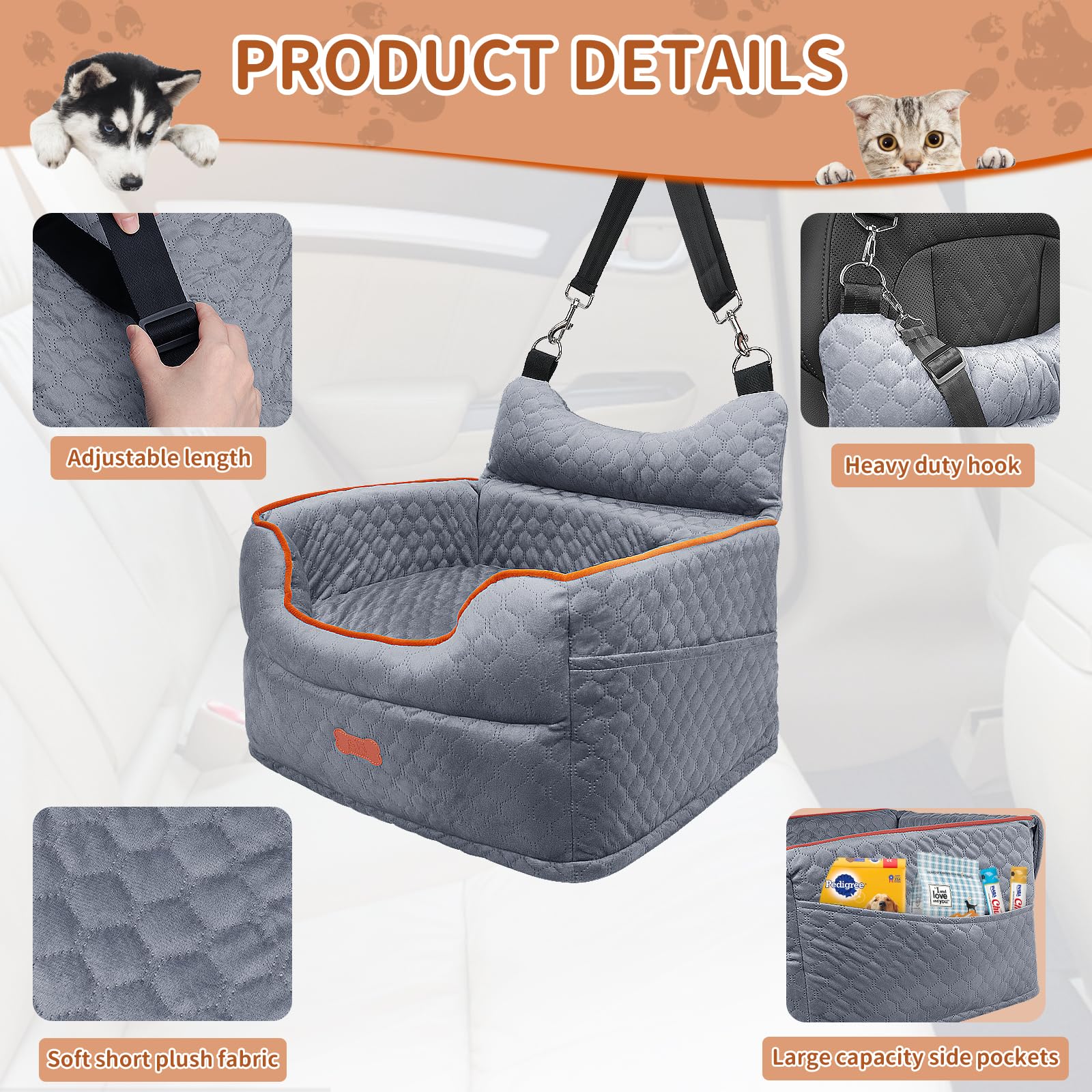 EUHAMS front- or back-seat setup shows flexible use for trips or home.