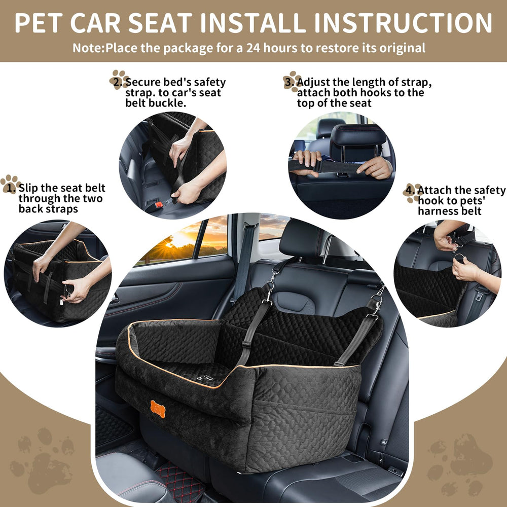 EUHAMS storage pockets hold toys and wipes for quick trips.