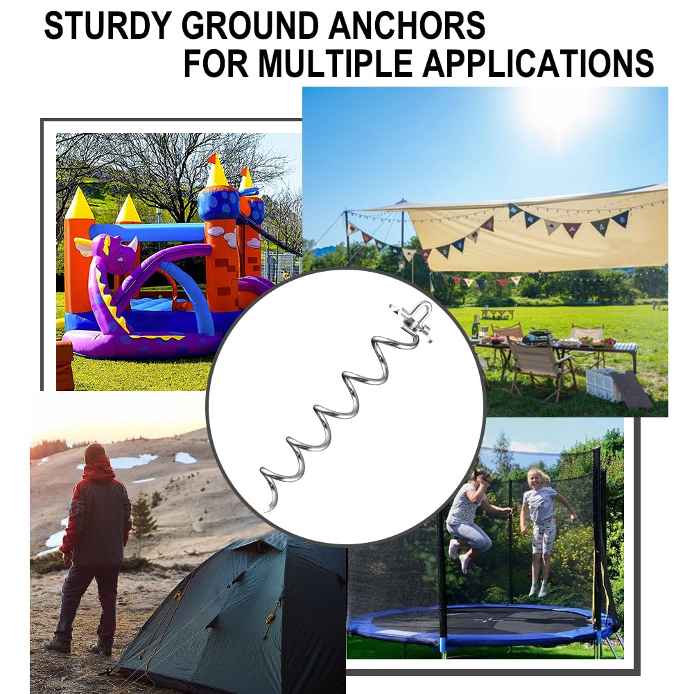 Eurmax spiral-anchors-125lbs supports strong hold for larger dogs or loads.