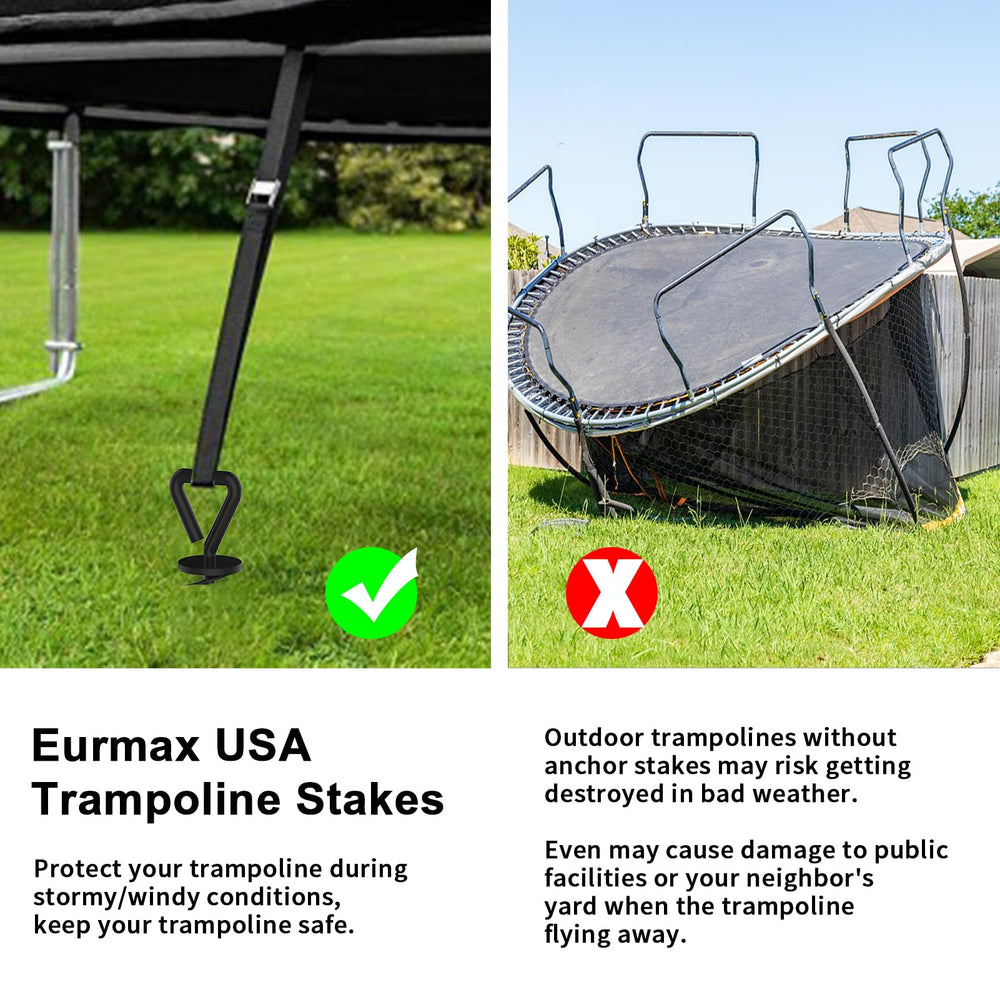 Eurmax trampoline stakes multi-use supports tents tarps and more.